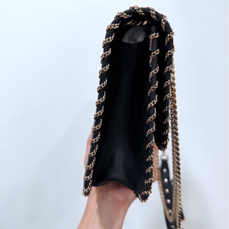 Valentino 范倫鐵諾 Demilune  卯釘 黑色 鍊條包 帶鍊包 斜背包 肩背包 側背包 手提包-12