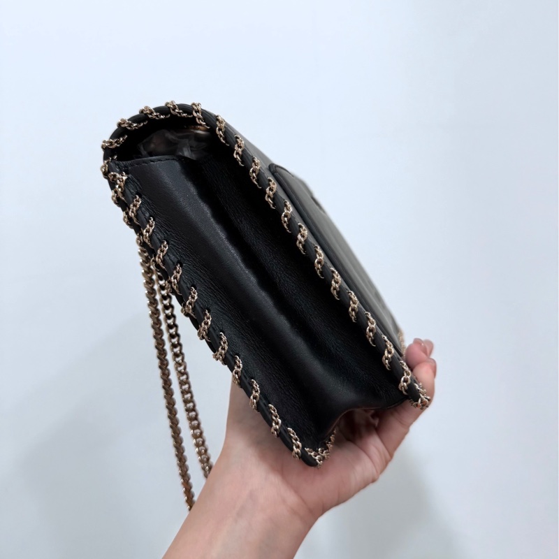 Valentino 范倫鐵諾 Demilune  卯釘 黑色 鍊條包 帶鍊包 斜背包 肩背包 側背包 手提包-13