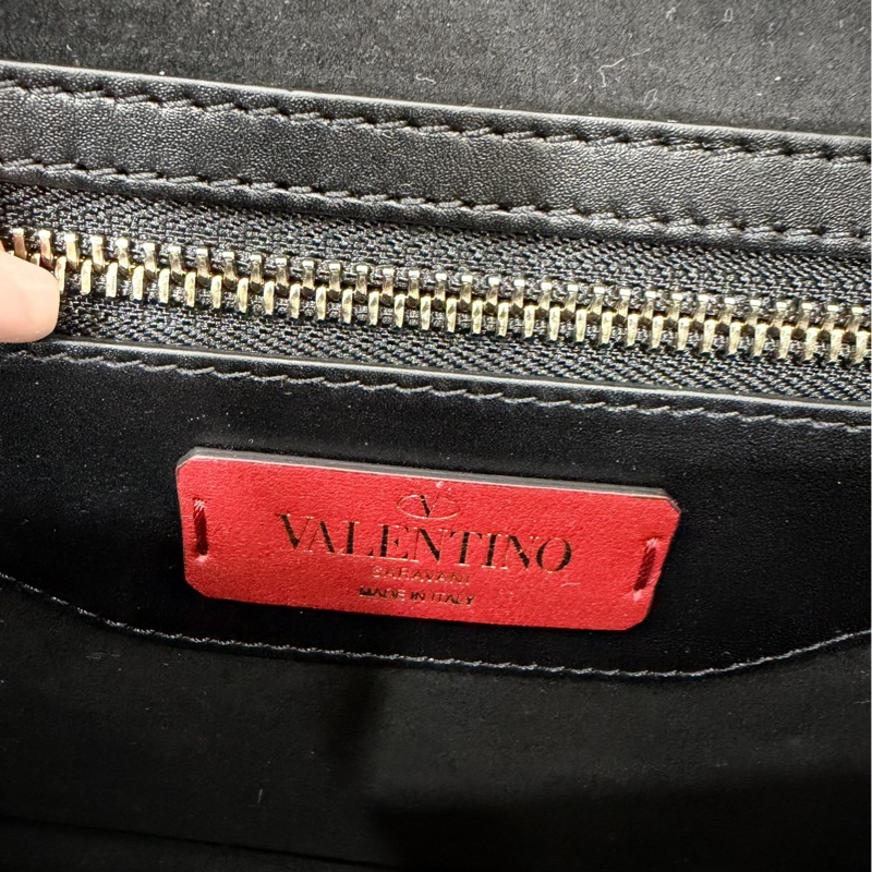 Valentino 范倫鐵諾 Demilune  卯釘 黑色 鍊條包 帶鍊包 斜背包 肩背包 側背包 手提包-41