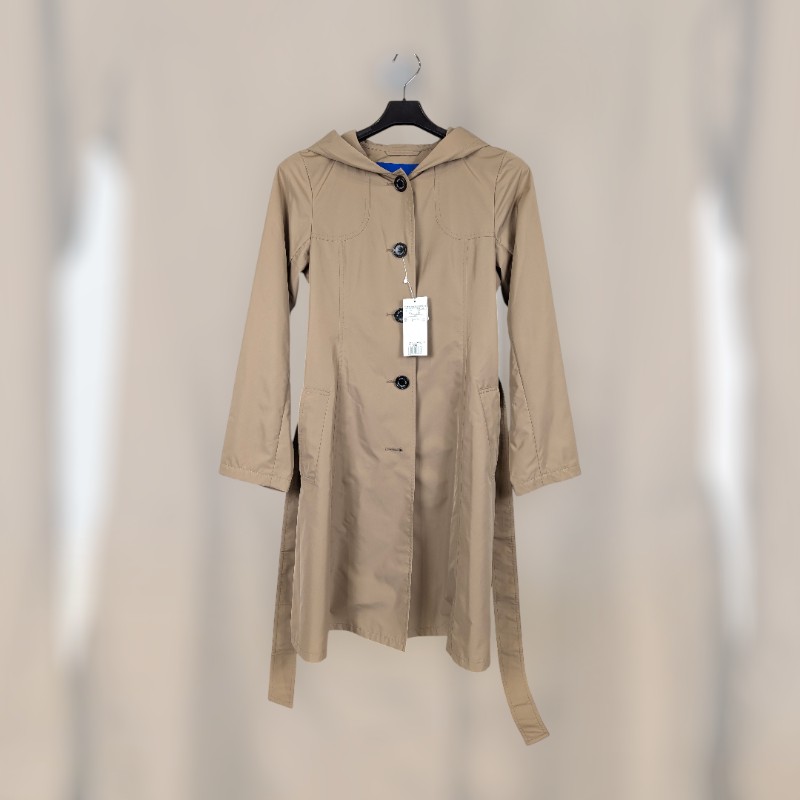 莉亞精品♡Burberry 連帽防水風衣 尺碼36 近新閒置-0