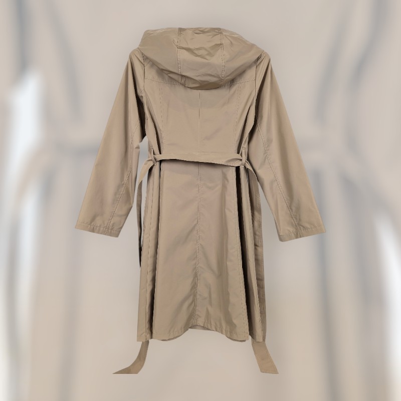 莉亞精品♡Burberry 連帽防水風衣 尺碼36 近新閒置-1