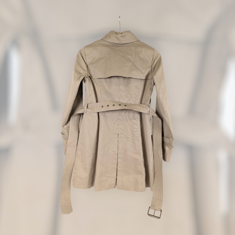 莉亞精品♡Burberry 單排釦風衣外套 尺碼36 近新閒置-1