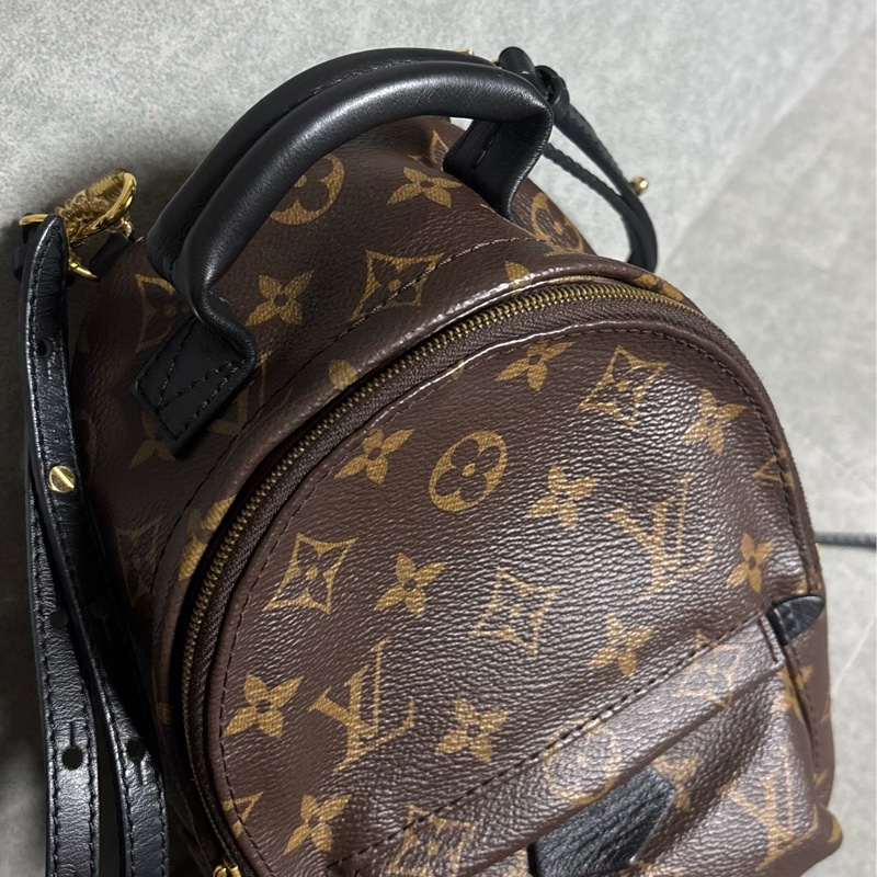 （台北微風購入） Louis Vuitton LV Palm Springs Mini 後背包小書包🎒-2