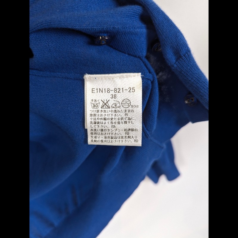 莉亞精品♡Burberry 藍色針織衫 尺碼38 二手美品-4