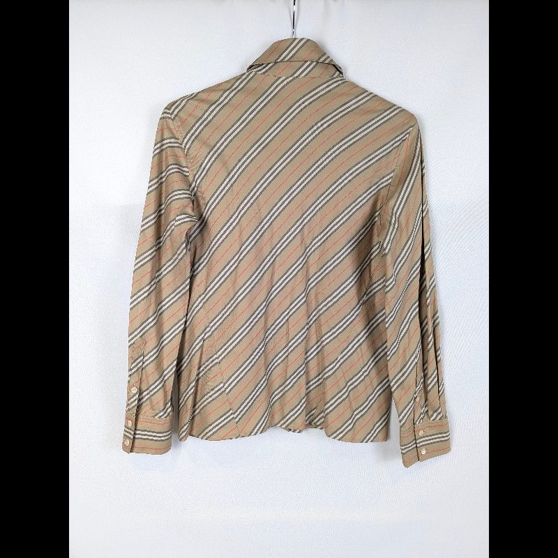 莉亞精品♡Burberry 斜格紋襯衫-1