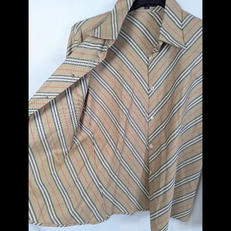 莉亞精品♡Burberry 斜格紋襯衫-2