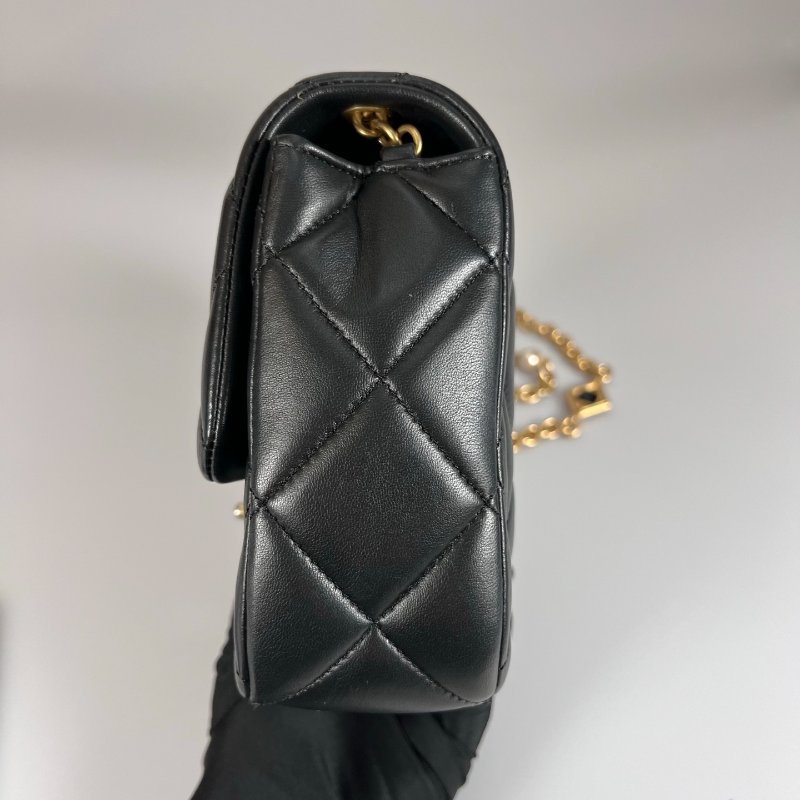 CHANEL CF 季節款 羊皮黑AS3850/晶片款-2