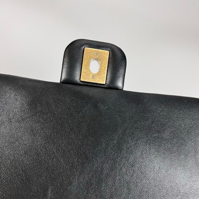 CHANEL CF 季節款 羊皮黑AS3850/晶片款-6