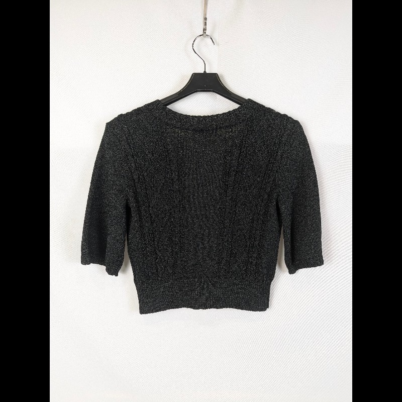 莉亞精品♡Burberry 黑針織衫 尺碼1 二手美品-1