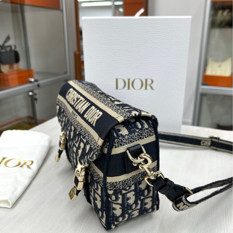 【99新】 Dior 老花diorcamp小號郵差包 斜挎包單肩包-1