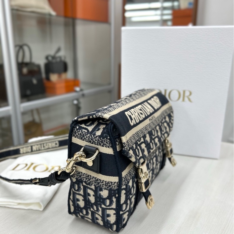 【99新】 Dior 老花diorcamp小號郵差包 斜挎包單肩包-2