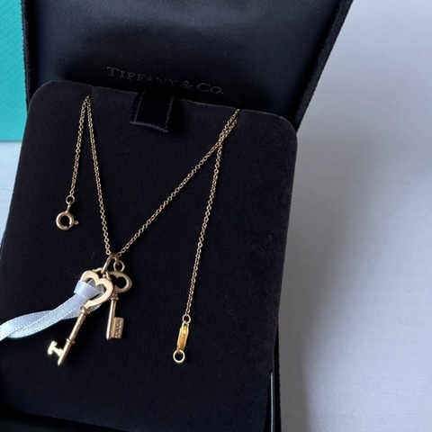 Tiffany co 18K金 鑰匙項鍊