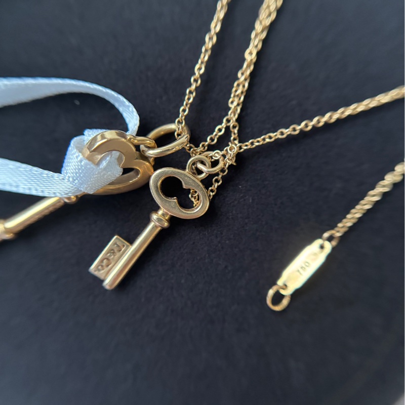 Tiffany co 18K金 鑰匙項鍊-3