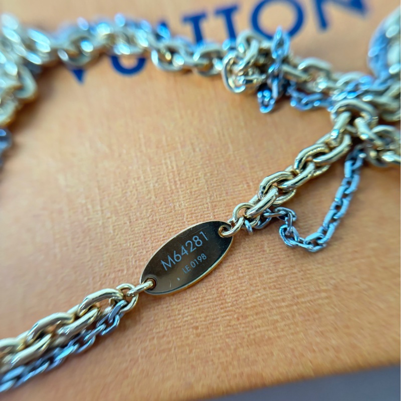 LV 圓牌大logo長款項鍊-4