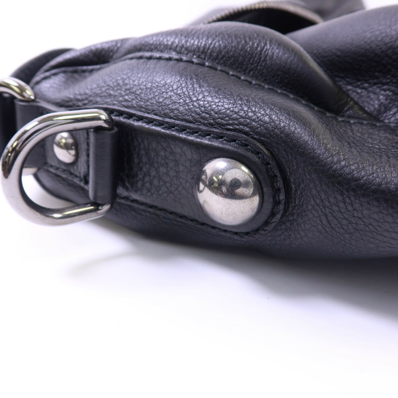 GUCCI 皮革Icon Bit Medium銀扣手挽肩背兩用袋-7