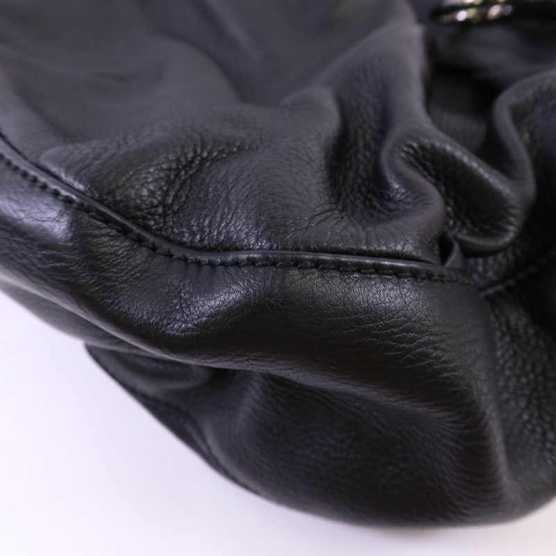 GUCCI 皮革Icon Bit Medium銀扣手挽肩背兩用袋-11