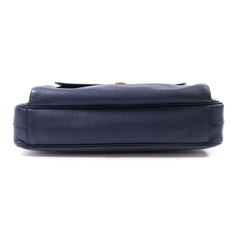 PRADA Saffiano皮革Shoulder Bag銀扣肩背袋-3