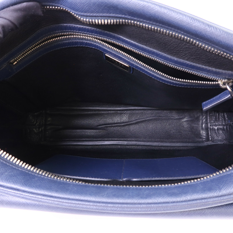 PRADA Saffiano皮革Shoulder Bag銀扣肩背袋-6