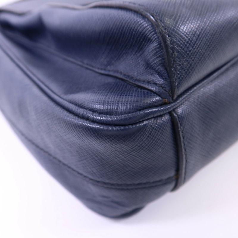 PRADA Saffiano皮革Shoulder Bag銀扣肩背袋-14