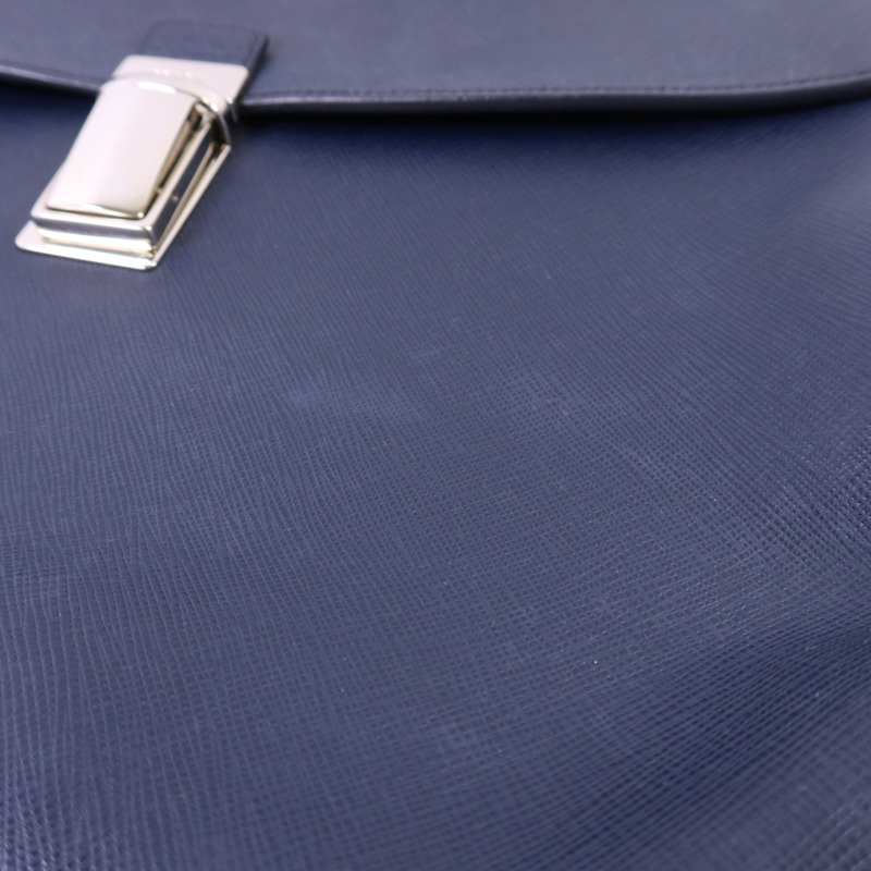 PRADA Saffiano皮革Shoulder Bag銀扣肩背袋-17