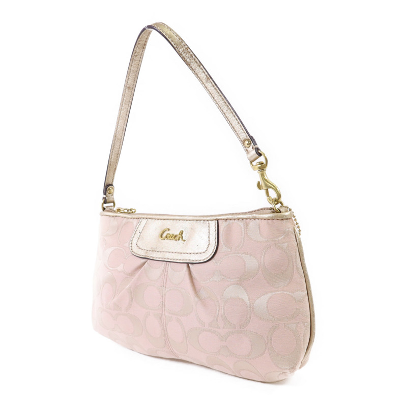 COACH 帆布Handbag金扣手挽袋-2