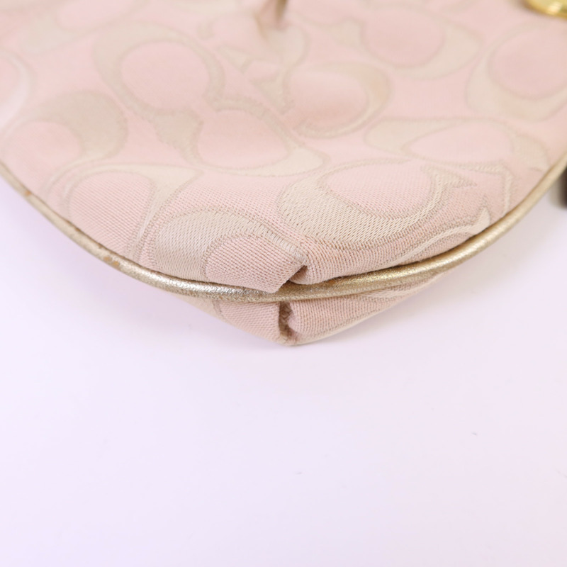 COACH 帆布Handbag金扣手挽袋-10