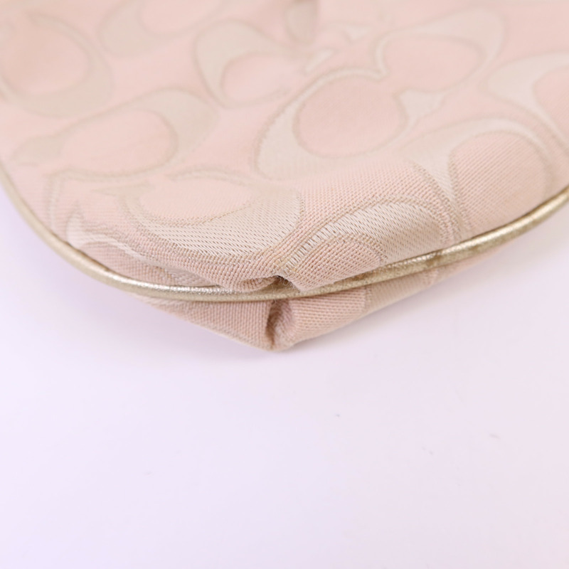 COACH 帆布Handbag金扣手挽袋-11