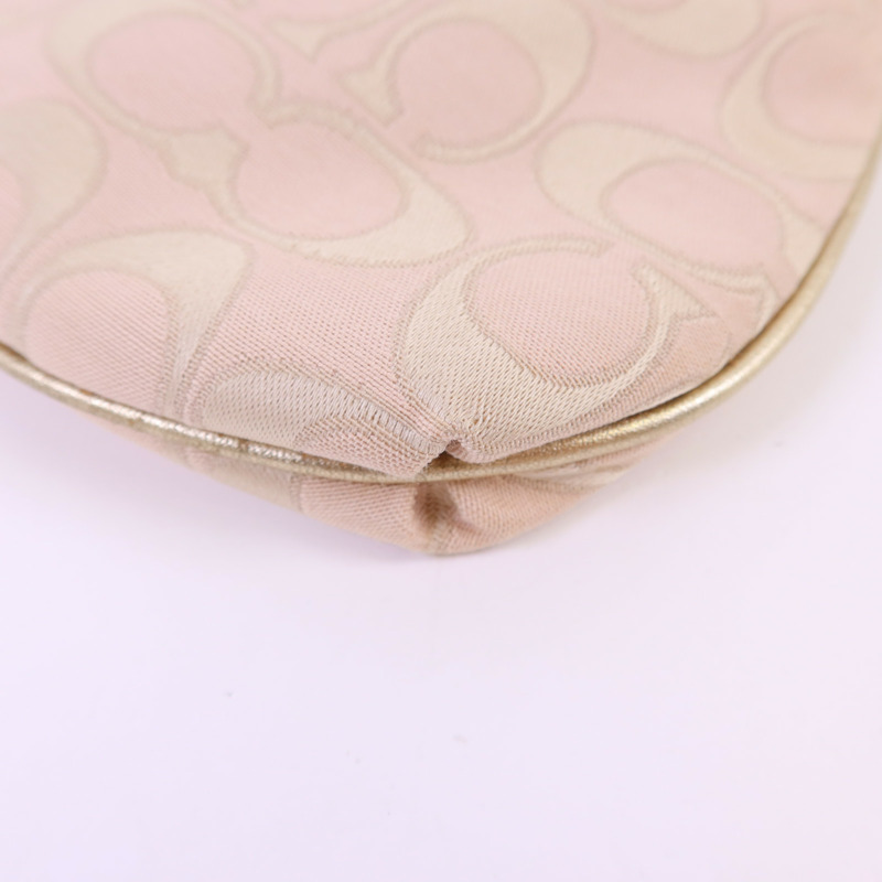 COACH 帆布Handbag金扣手挽袋-12