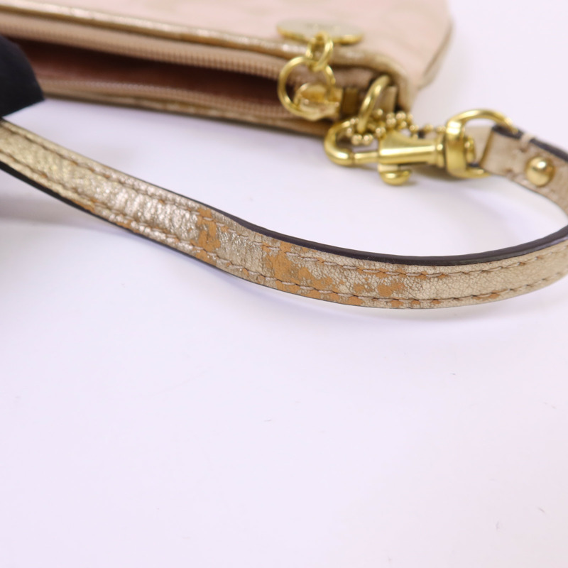 COACH 帆布Handbag金扣手挽袋-17