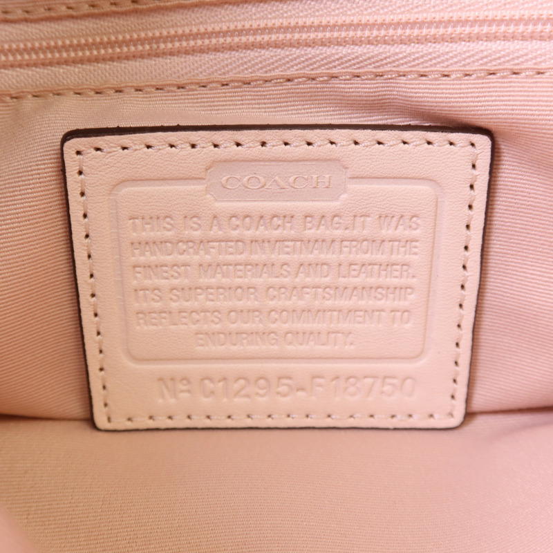 COACH 帆布Shoulder Bag銀扣肩背袋-6