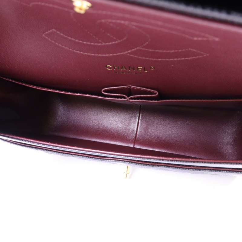 CHANEL 牛皮皮革Large Classic金扣鏈帶肩背袋-6