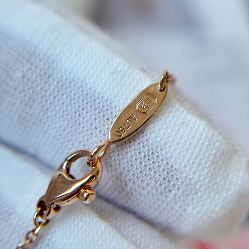 【99新】 HW 海瑞溫斯頓 18K金鑲鑽 小號香水瓶項鍊-4