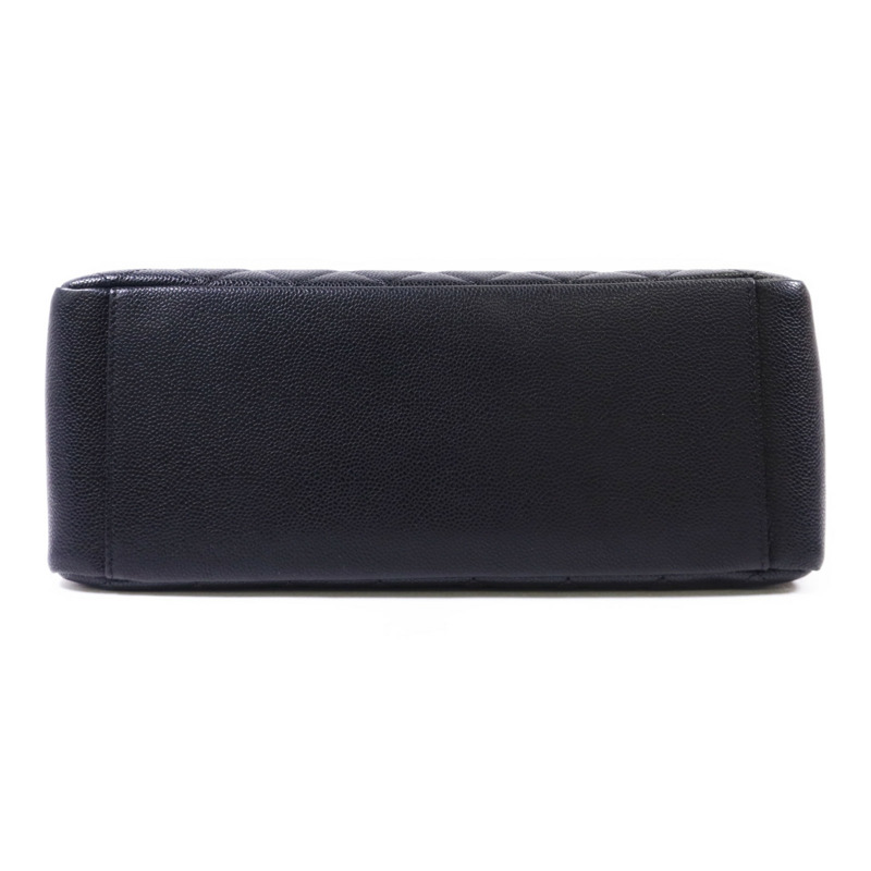 CHANEL 牛皮皮革GST Grand Shopping Tote Bag銀扣鏈帶肩背袋-3