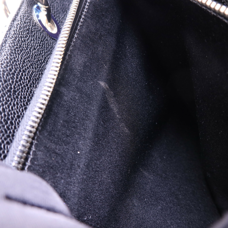 CHANEL 牛皮皮革GST Grand Shopping Tote Bag銀扣鏈帶肩背袋-14