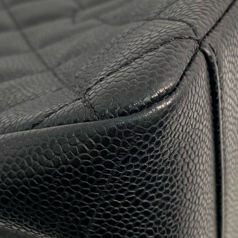 △ Chanel 香奈兒 GST Black Caviar Skin Silver Tone Metal Grand Shopping Tote Bag No.20 黑色粒紋小牛皮銀色金屬托特袋No.20 - 257025949-5