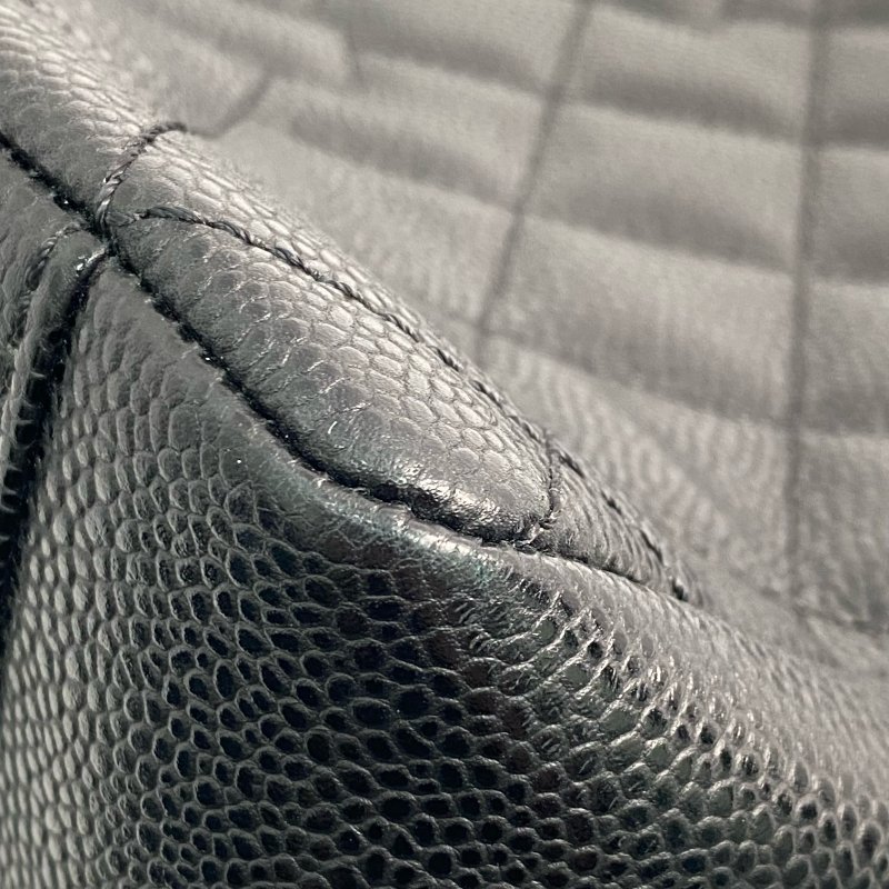△ Chanel 香奈兒 GST Black Caviar Skin Silver Tone Metal Grand Shopping Tote Bag No.20 黑色粒紋小牛皮銀色金屬托特袋No.20 - 257025949-6