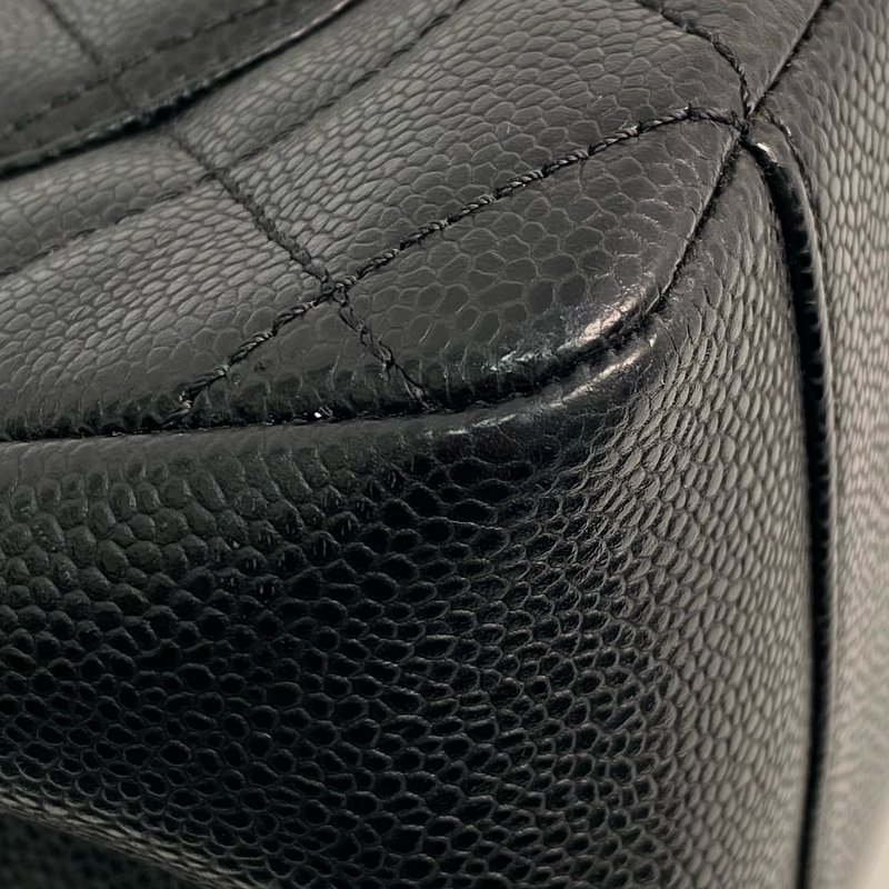 △ Chanel 香奈兒 GST Black Caviar Skin Silver Tone Metal Grand Shopping Tote Bag No.20 黑色粒紋小牛皮銀色金屬托特袋No.20 - 257025949-7