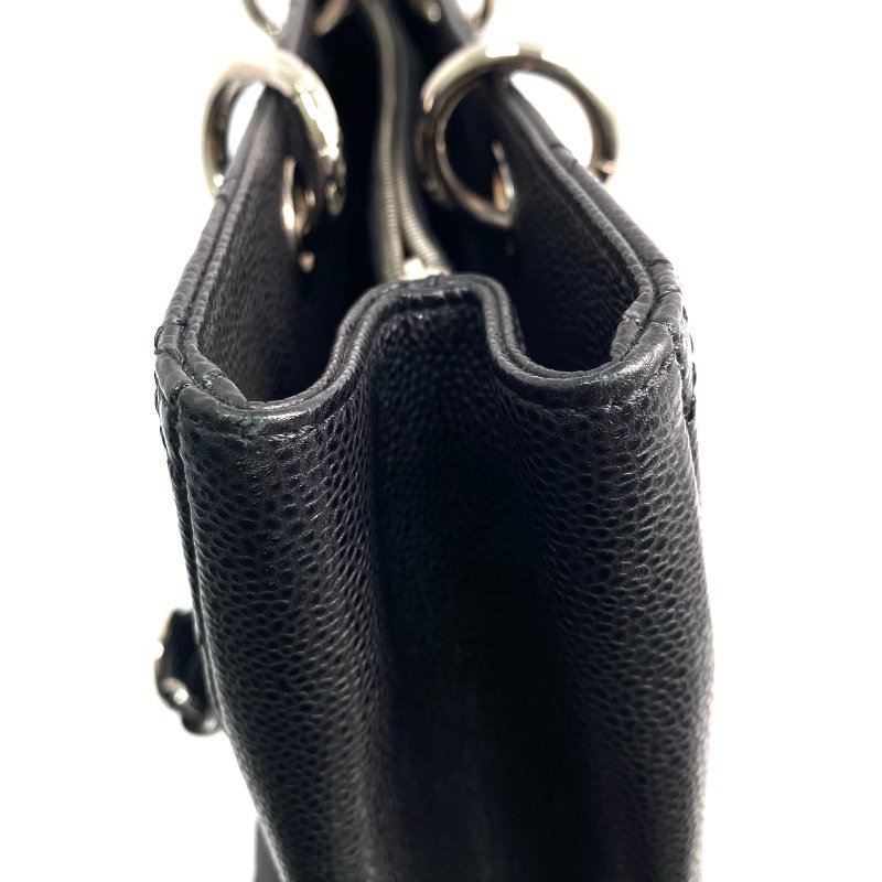 △ Chanel 香奈兒 GST Black Caviar Skin Silver Tone Metal Grand Shopping Tote Bag No.20 黑色粒紋小牛皮銀色金屬托特袋No.20 - 257025949-20