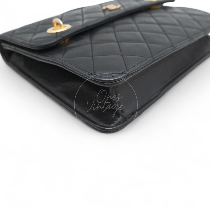 中古香奈儿公文包 文件包绗缝包 女士手提包-9