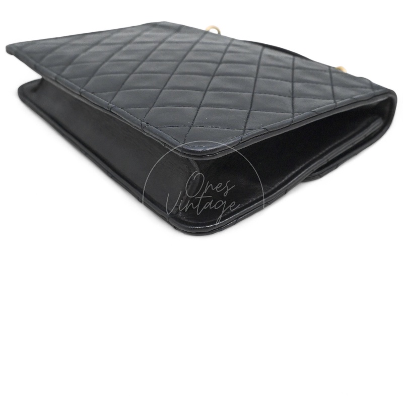 中古香奈儿公文包 文件包绗缝包 女士手提包-11