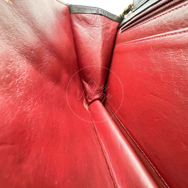 中古香奈儿公文包 文件包绗缝包 女士手提包-13