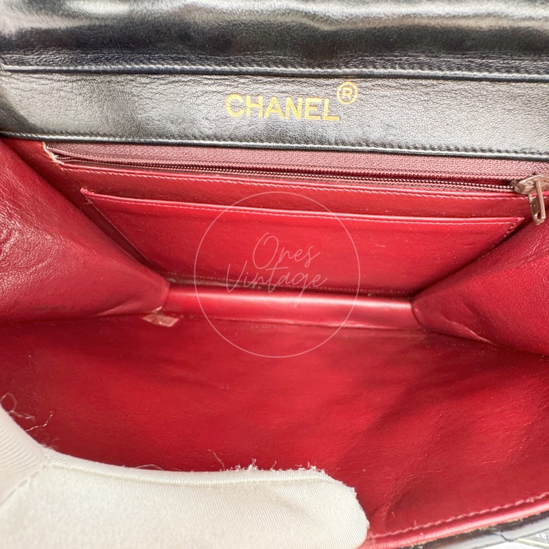 中古香奈儿公文包 文件包绗缝包 女士手提包-14