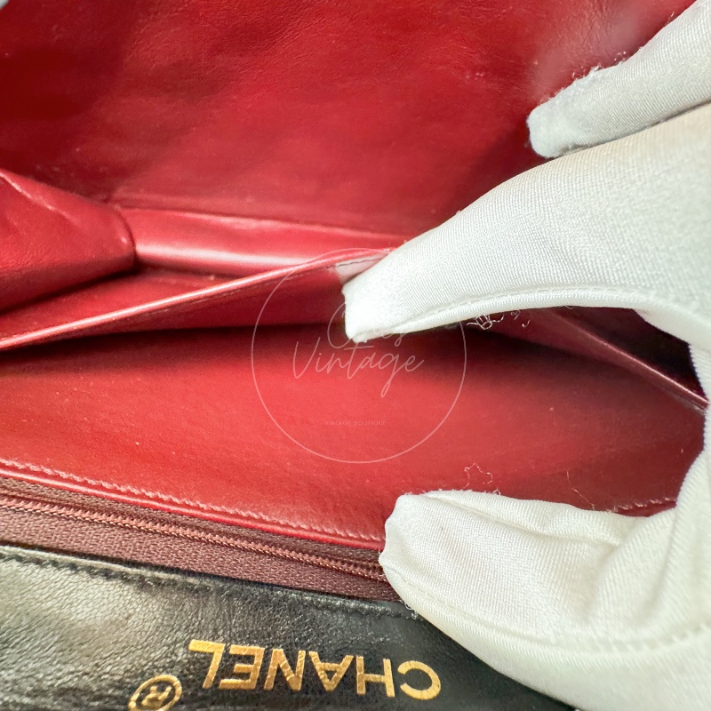 中古香奈儿公文包 文件包绗缝包 女士手提包-15