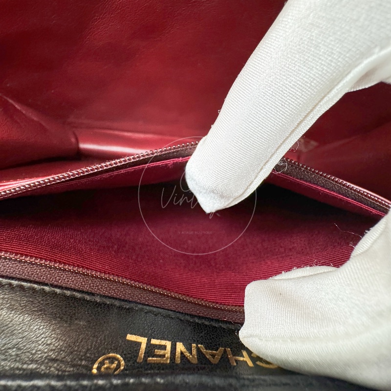 中古香奈儿公文包 文件包绗缝包 女士手提包-16