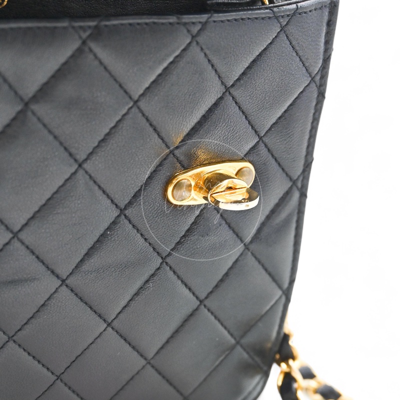 中古香奈儿公文包 文件包绗缝包 女士手提包-18