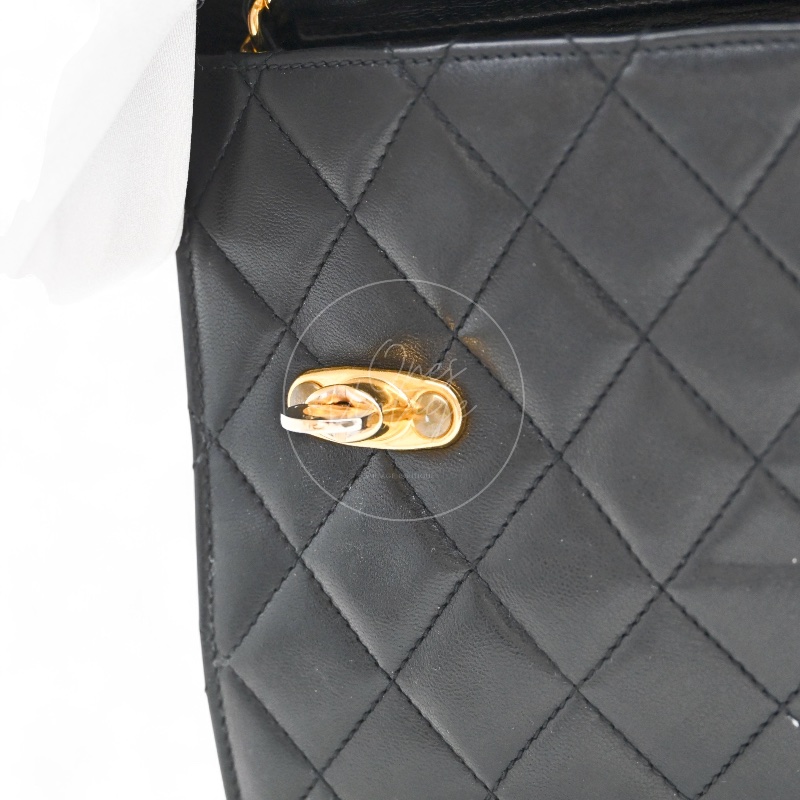 中古香奈儿公文包 文件包绗缝包 女士手提包-20