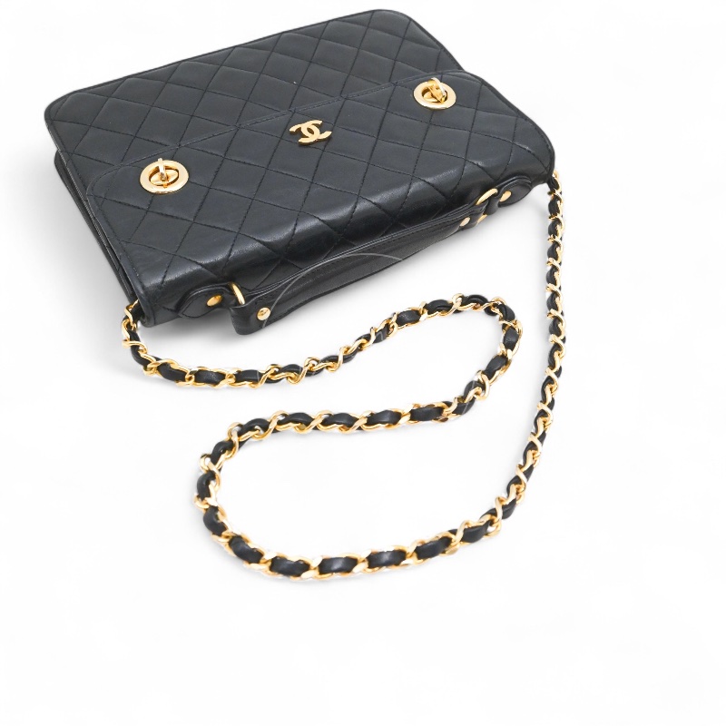 中古香奈儿公文包 文件包绗缝包 女士手提包-21