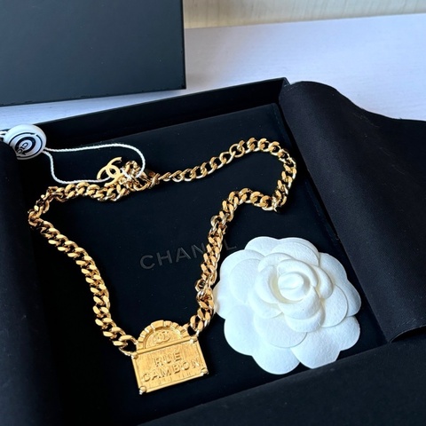 【閒置】Chanel 22A高級手工坊 康鵬門牌項鍊