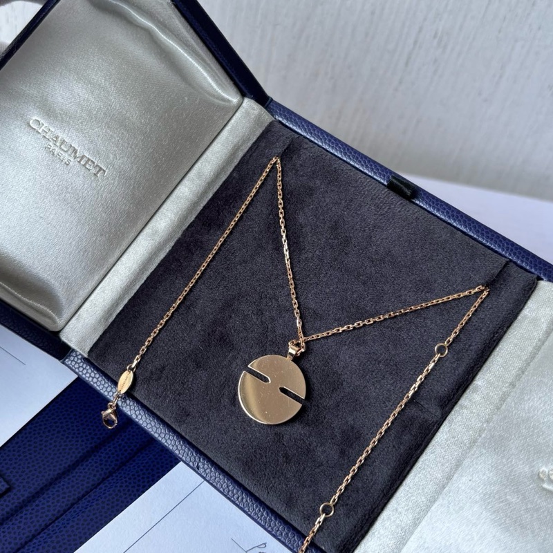 【99新】 CHAUMET 尚美緣系一生系列 中號孔雀石鑽石項鍊-2