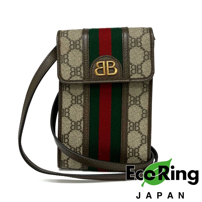 ☆ Gucci x Balenciaga 古馳 x 巴黎世家 Beige Coated Canvas Shoulder Bag 680130 米色塗層帆布肩背袋 680130 - 257025842-0
